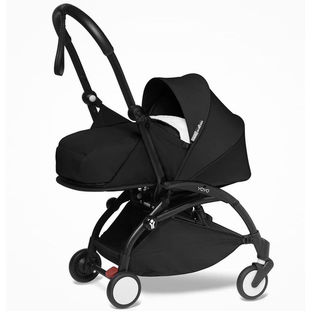 Babyzen Yoyo black frame with black newborn pack