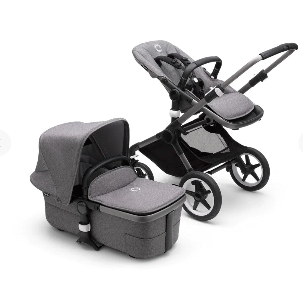 Bugaboo Fox system complete with push chair and bassinet