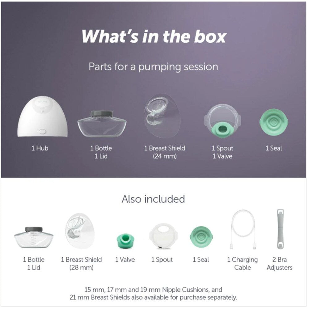 Elvie Single Pump box inclusions