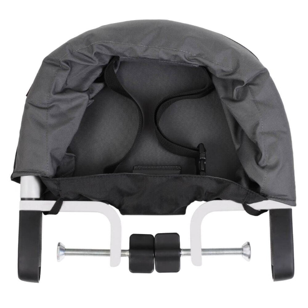 Mountain Buggy Pod High Chair in folded up close