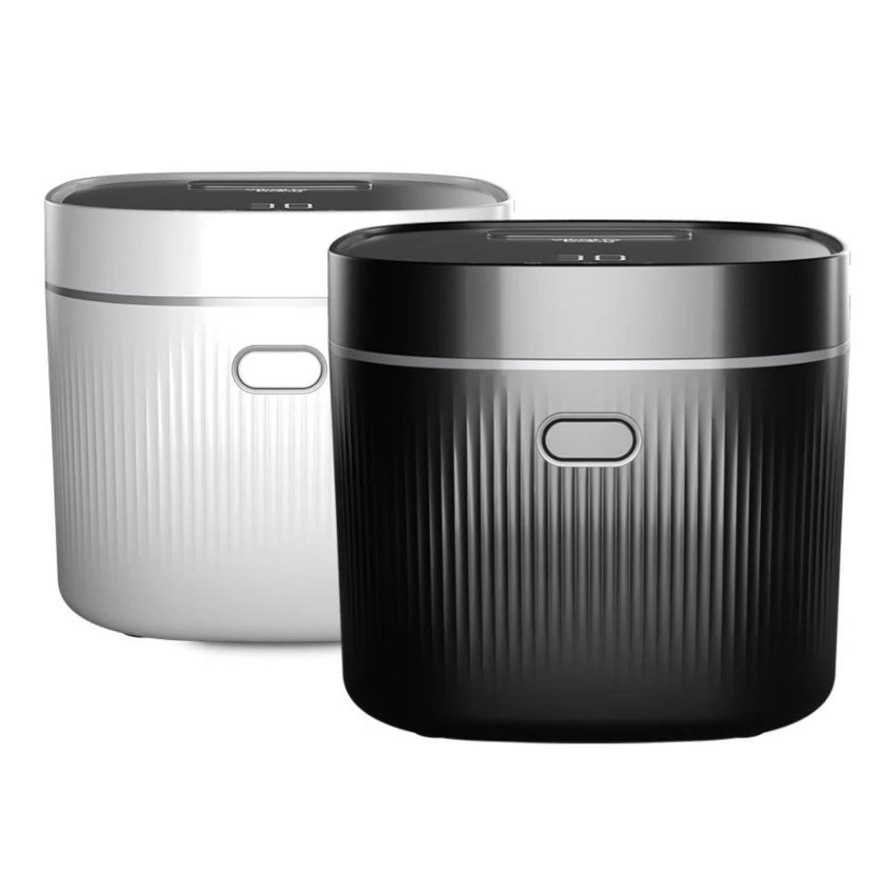 Two black and white air purifiers displayed, featuring the Vital Baby Advanced Pro UV Steriliser & Dryer.