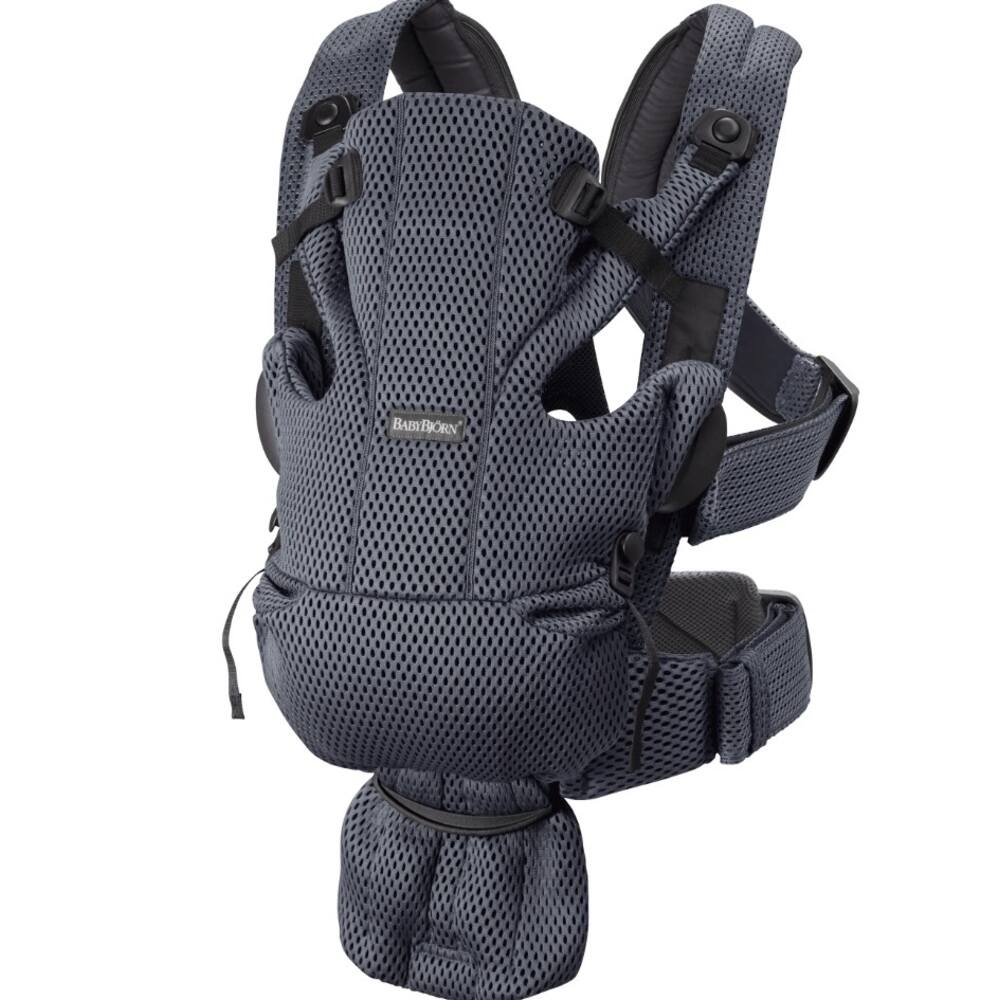 Dark gray Baby Bjorn Carrier Move with head support up