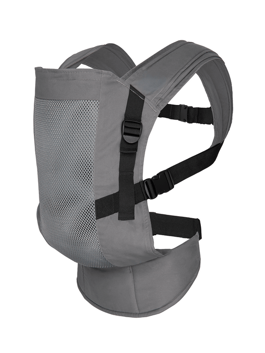 Izmi Breeze Adventure Carrier in ghosted grey with black straps on the side