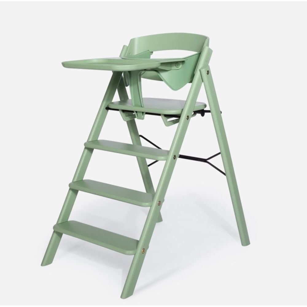 Kaos Klapp High Chair with Recycled in Mineral Green