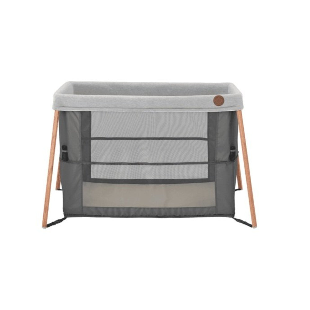 Maxi Cosi Iris Travel Cot showing the lower level setting